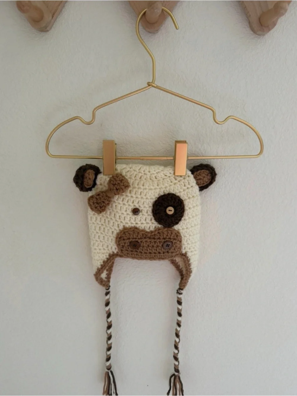 Crochet Baby Cow Hat